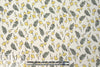 organic cotton jersey - little lemon flowers 1.375 yds Minor Flaw