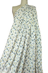 organic cotton jersey - little lemon flowers 1.375 yd