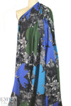 Pau1 Smith flower cutouts cotton knit - blue/green