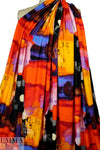 Italian colorful abstract digital cotton/spandex knit 1.5 yd