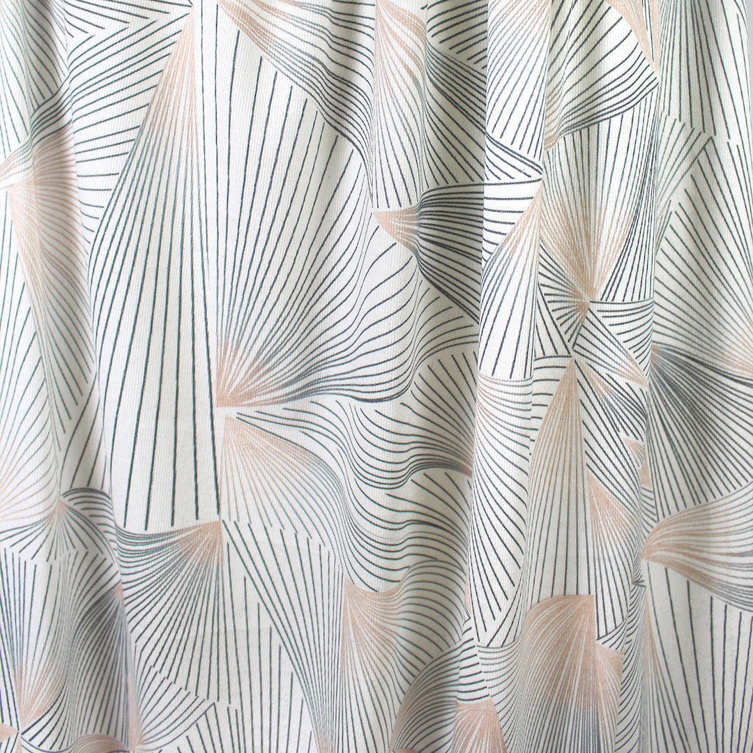 French 'peach perspective' super soft cotton ribbed knit .875 yds