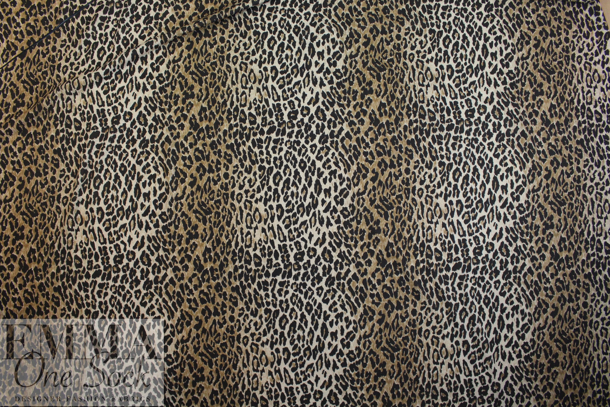 NY designer digital cotton knit - leopard 1 yard