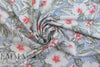 NY designer digital cotton knit - hibiscus 1.75 yds