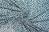 NY designer lightweight cotton knit - dusty blue dot