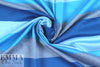 Italian pique stitch all cotton knit - blue/turquoise