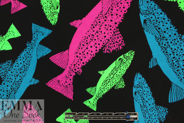 Italian 'big fish little pond' cotton/spandex knit .75 yds