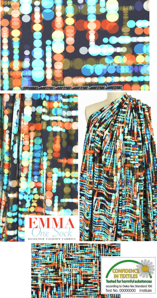 Dutch digital 'spotlight' cotton/lycra knit