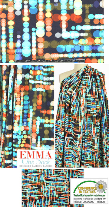 Dutch digital 'spotlight' cotton/lycra knit