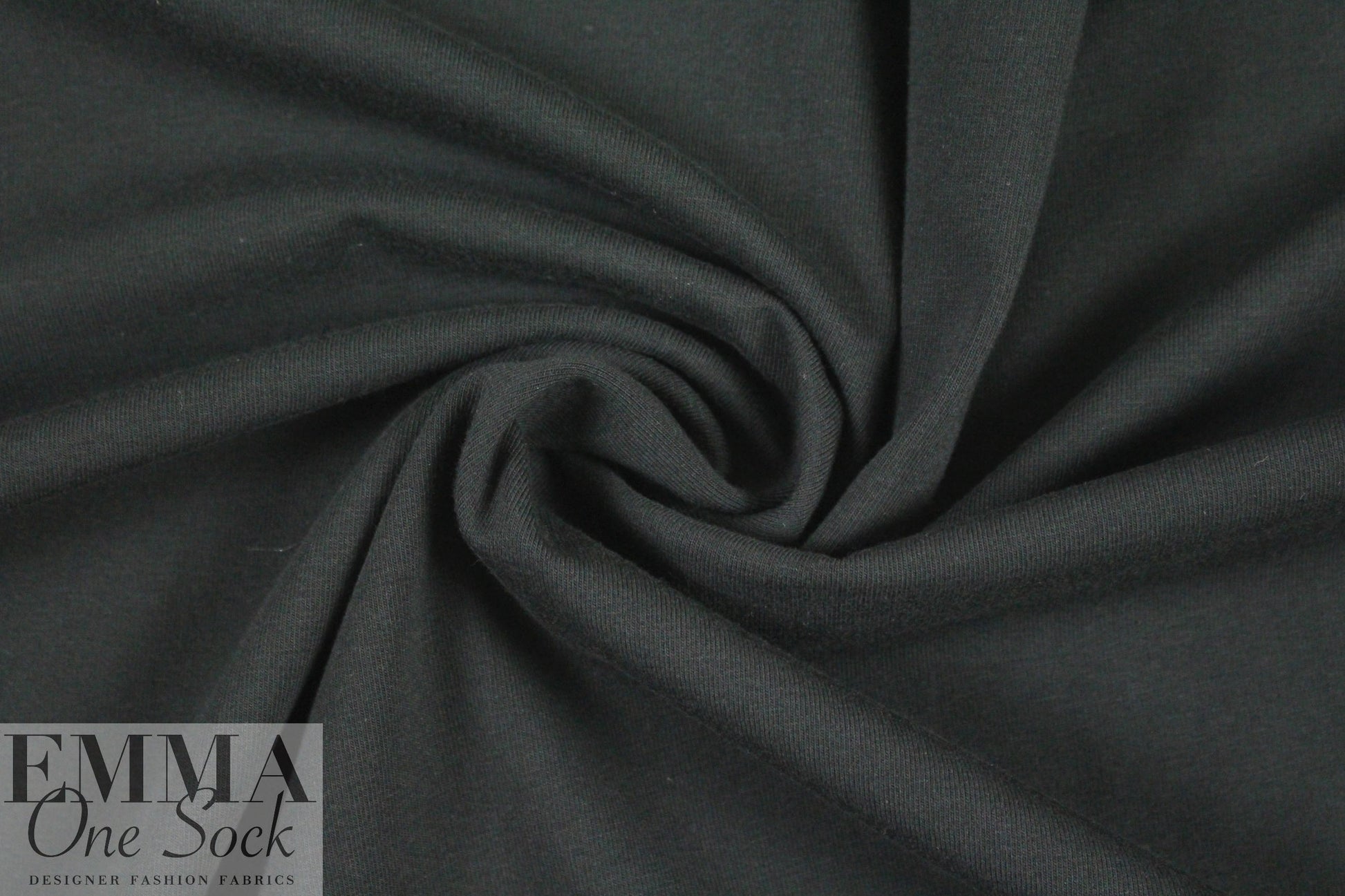 Dutch 220 gms cotton/spandex knit - black 1.25 yds