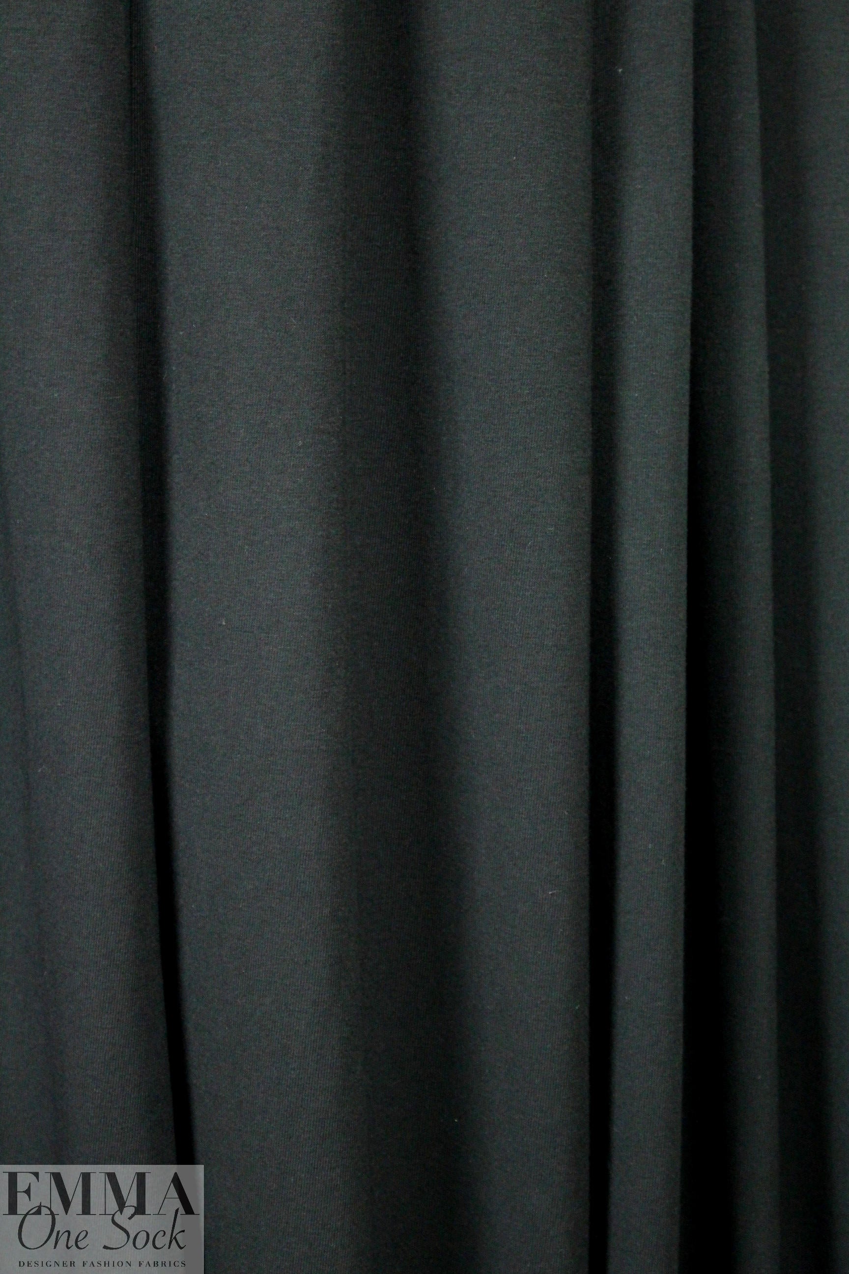 Dutch 220 gms cotton/lycra knit - black 2 yds