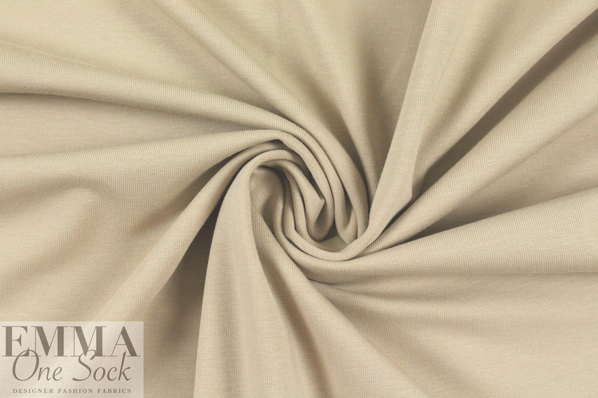 Dutch 220 gms cotton/spandex knit - light khaki 1.5 yds