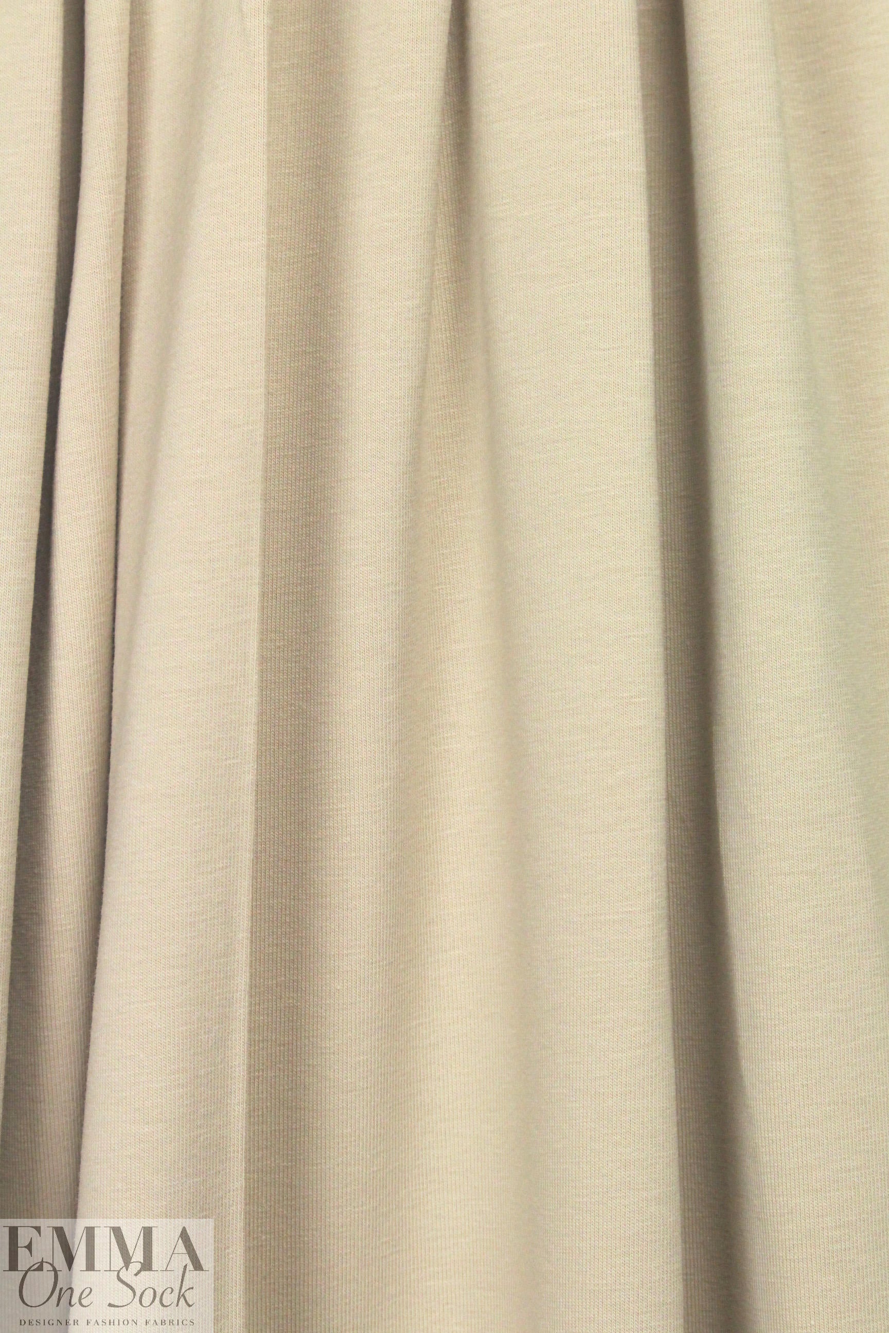 Dutch 220 gms cotton/spandex knit - light khaki .5 yds