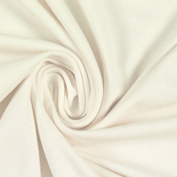 Dutch 220 gms cotton/spandex knit - cream 1.25 yds