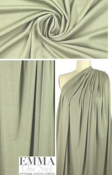 The0ry cotton lightweight knit - sage 2.25 yd