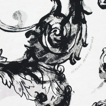 'Ver$ace scroll' lightweight cotton knit 1.25 yds