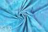 CA designer turquoise/indigo tie dye cotton knit 2 yds