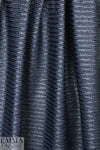 Trina T. raffia-texture laminated cotton knit - marine .66 yds