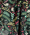 'winter birds' cotton lawn - mint/pink/black 1.25 yds