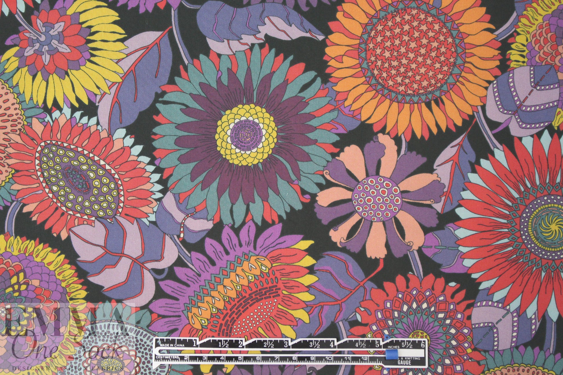 Liberty Art Fabrics: 'Sunflower-B' Tana lawn