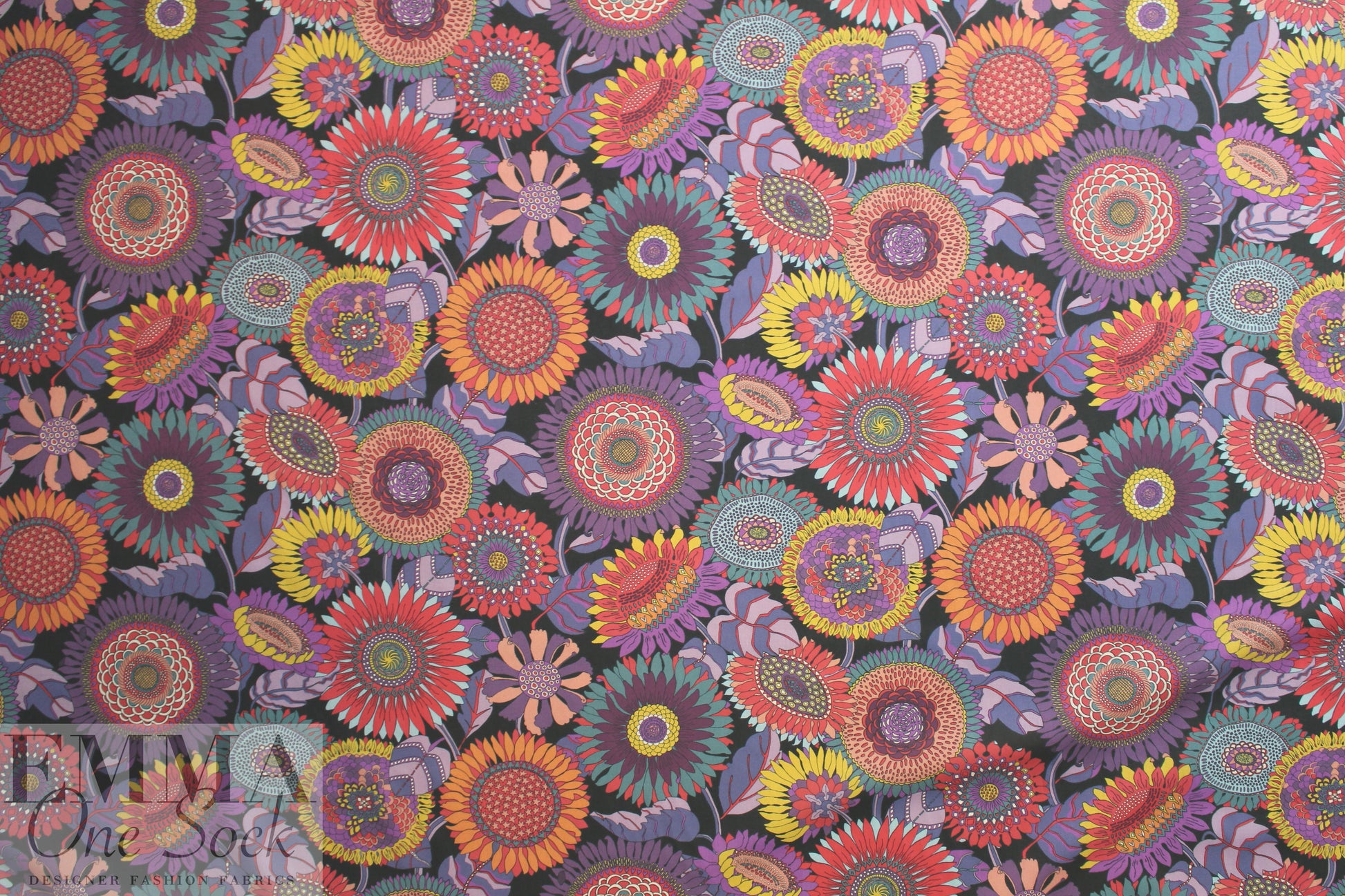 Liberty Art Fabrics: 'Sunflower-B' Tana lawn
