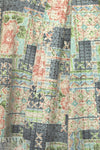 designer 'scrapbook flowers' cotton lawn .66 yds