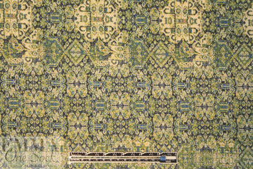 designer 'istanbul montage' cotton lawn - olive