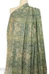 designer 'istanbul montage' cotton lawn - olive