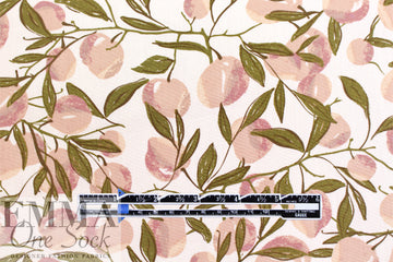 CA designer 'apricot tree' cotton poplin Oeko-tex certified 1.25 yds