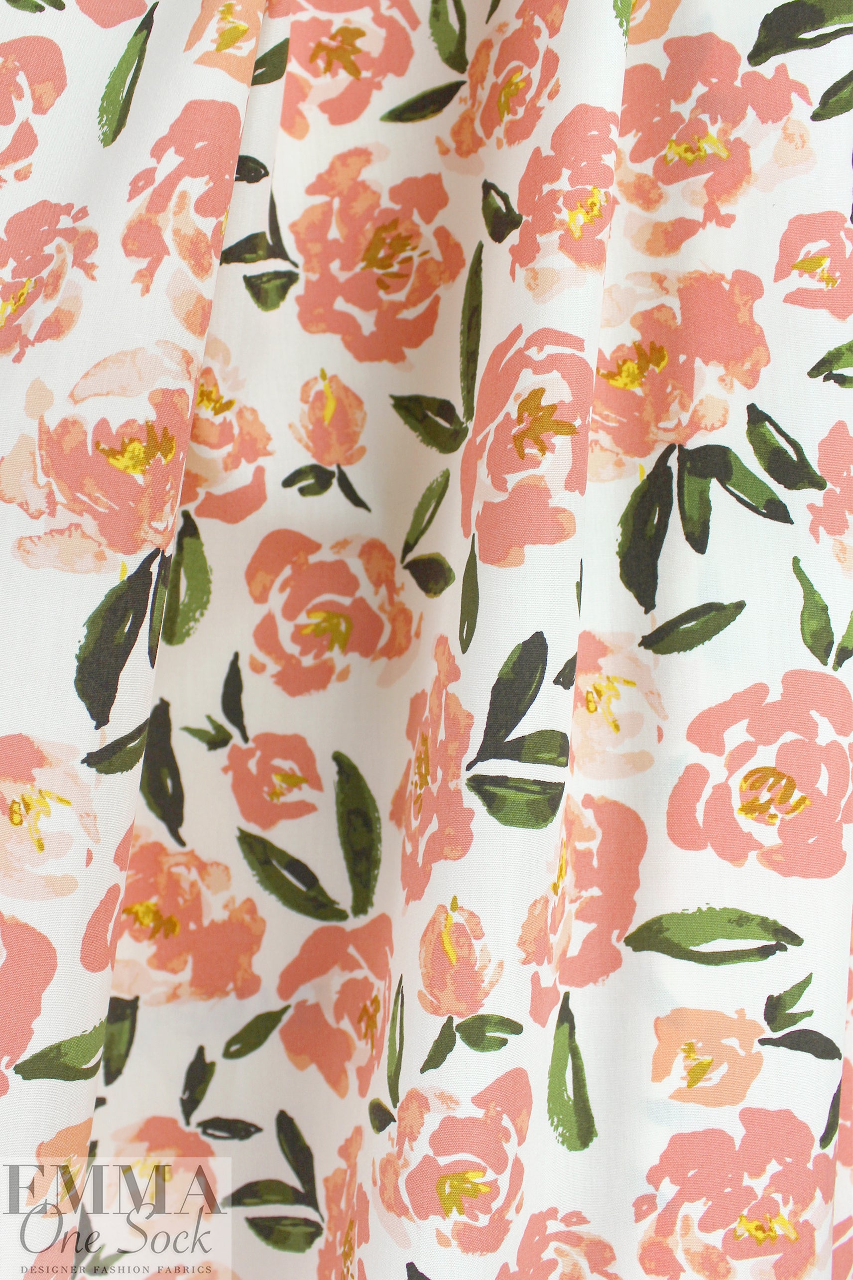 CA designer 'Fields of Alsike' cotton poplin, Oeko-Tex certified 1.125 yds