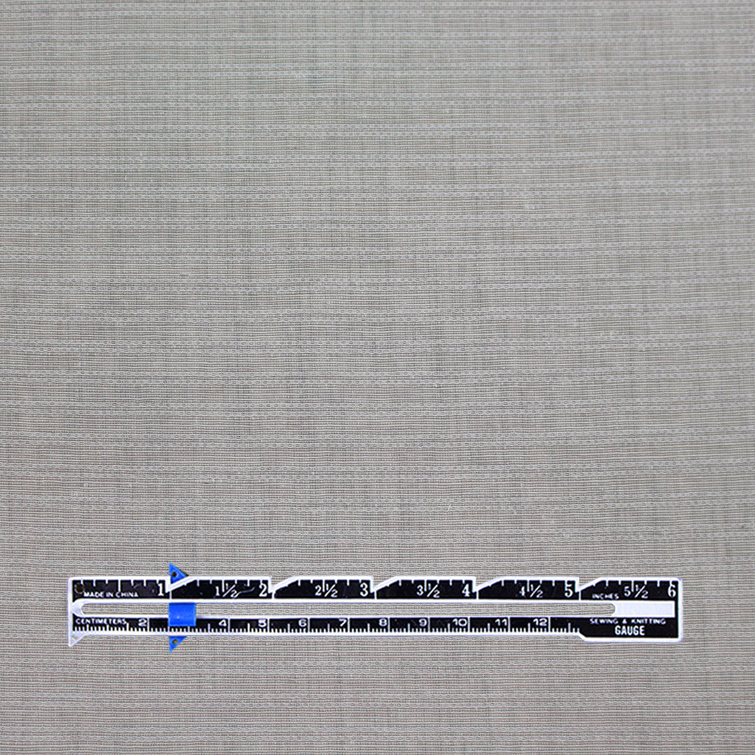 Italian 'double bead stripe' textured cotton/linen woven 2 yds