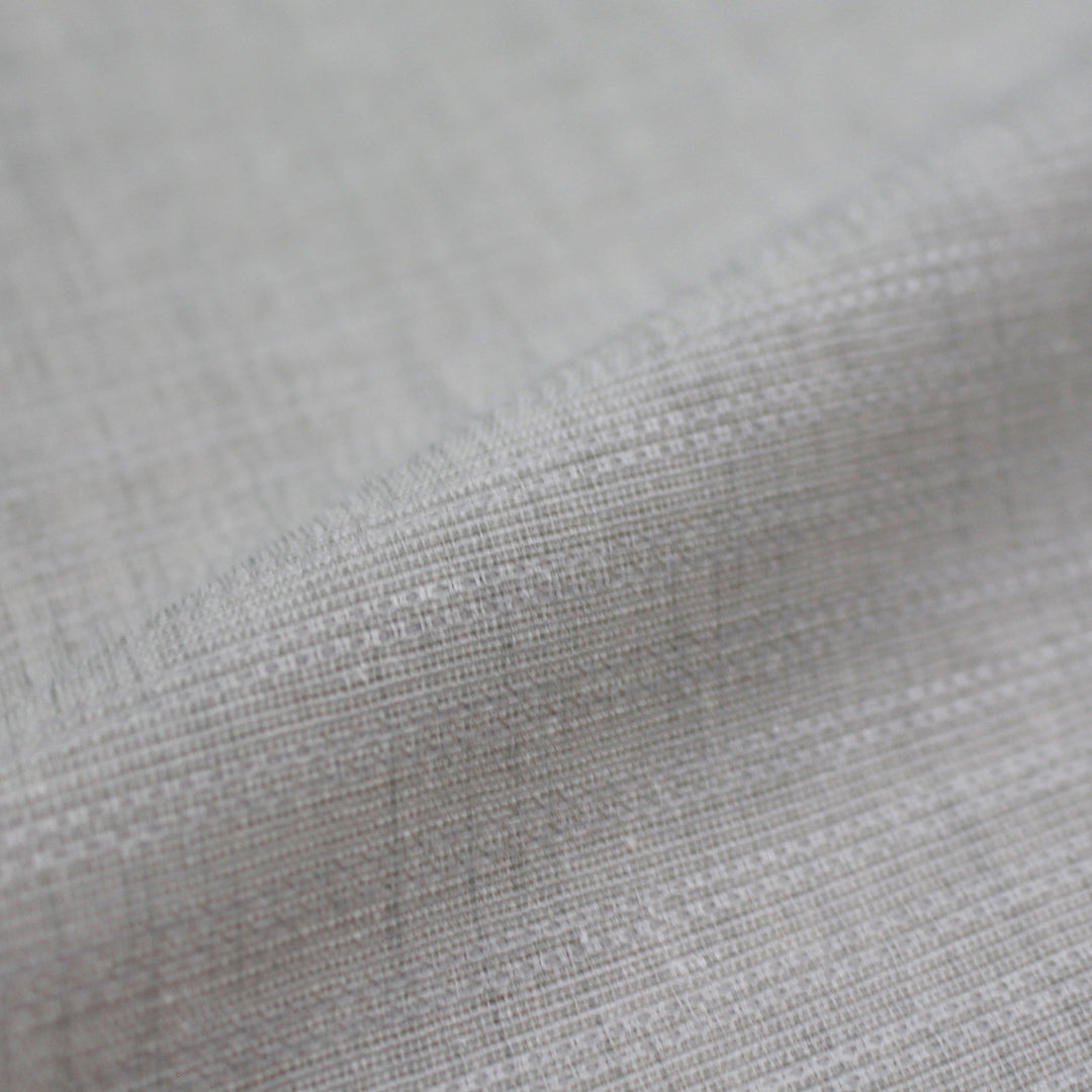 Italian 'double bead stripe' textured cotton/linen woven 2 yds