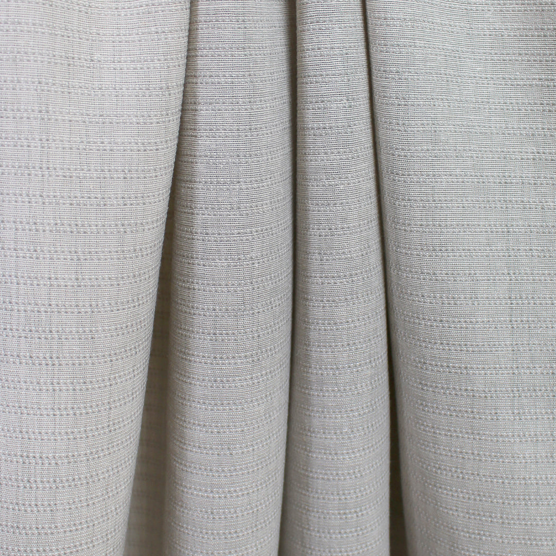 Italian 'double bead stripe' textured cotton/linen woven 2 yds