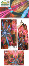 Dutch digital prism flower panel 1.125 yard Partial panel