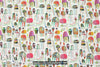 Dutch digital 'jellyfish' cotton/lycra knit - white 1.25 yd