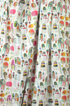 Dutch digital 'jellyfish' cotton/lycra knit - white 1.125 yds