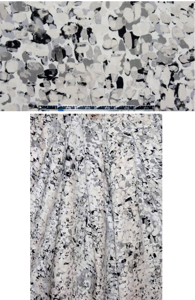 French marble print stretch cotton twill 1.75 yds