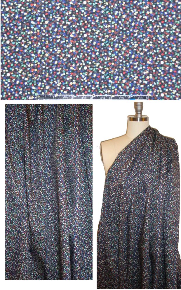 French teeny pebbles cotton/lycra twill 1.66 yd