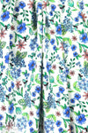 busy bee floral cotton/lycra sateen - blue