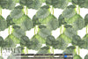 green leaves cotton/spandex sateen