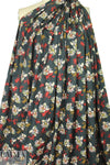 nocturnal flowers cotton/spandex shirting