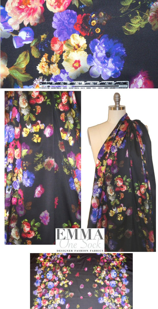 Mi11y double garland cotton/lycra sateen