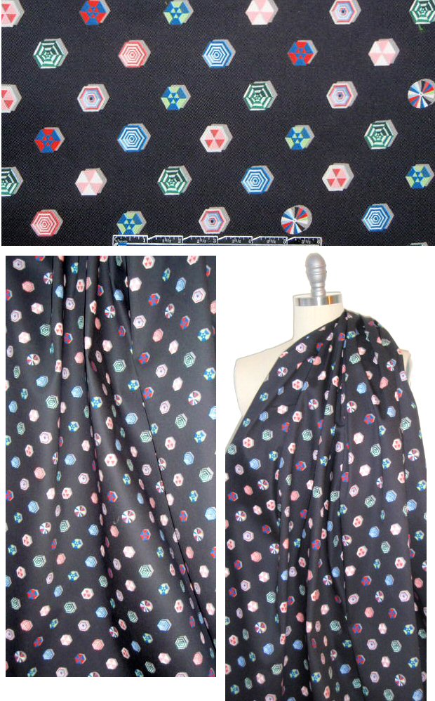 0pening Ceremony 'hexa-dot' cotton stretch denim 1.375 yd