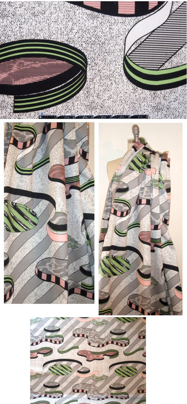 0pening Ceremony 'puzzling code' cotton stretch twill