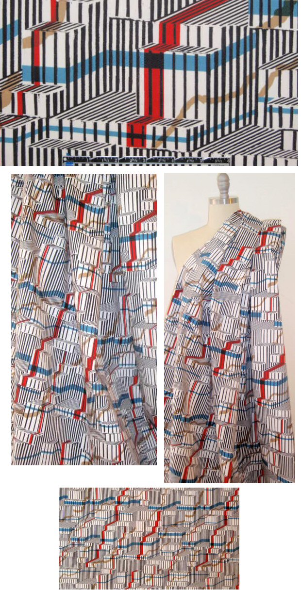 0pening Ceremony city steps stretch denim - white 2 yd