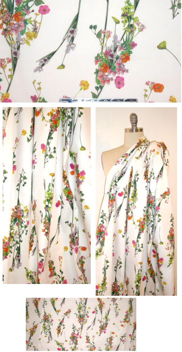 Ref0rmation English garden floral cotton/lycra twill 1.375 yd