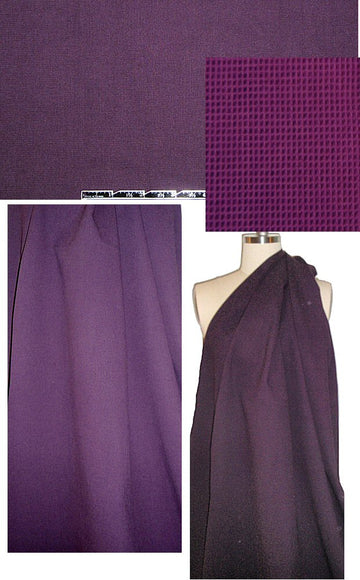The0ry waffle-textured stretch cotton - plum