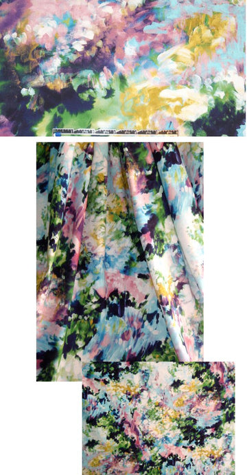NY designer Monet floral cotton/lycra twill