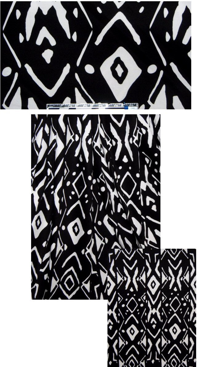 NY designer mod mudcloth stretch cotton woven