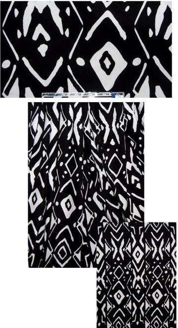 NY designer mod mudcloth stretch cotton woven