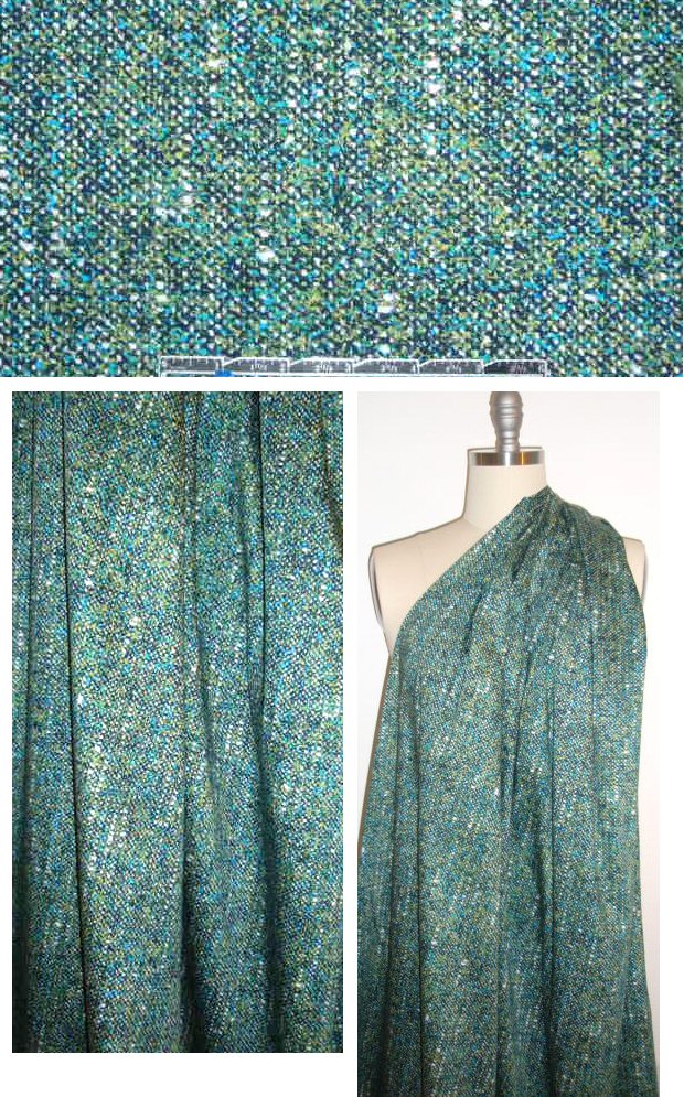 NY designer speckled print cotton lycra woven